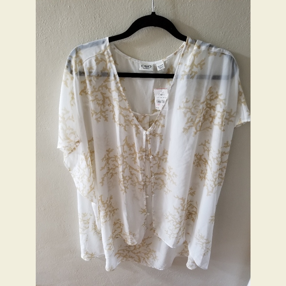 Coral print kimono